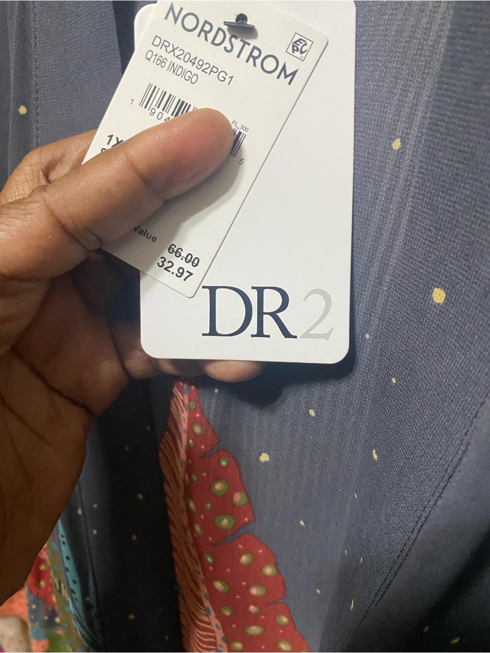 NWT Plus Size  DR2 Daniel Rain Floral Open Wrap - Picture 7 of 7